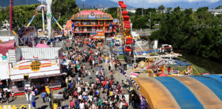 ケアンズショーの目玉は移動型遊園地
