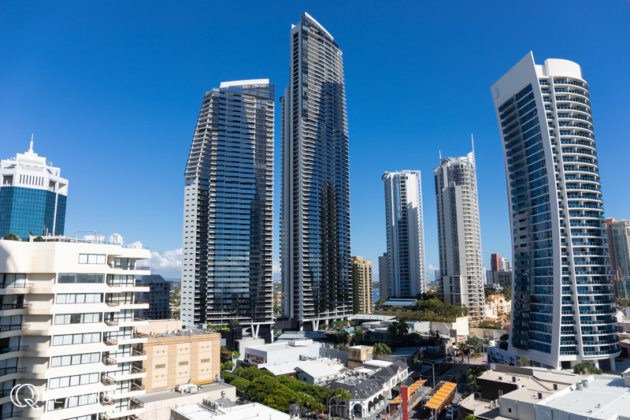 ゴールドコーストの高層ビル群