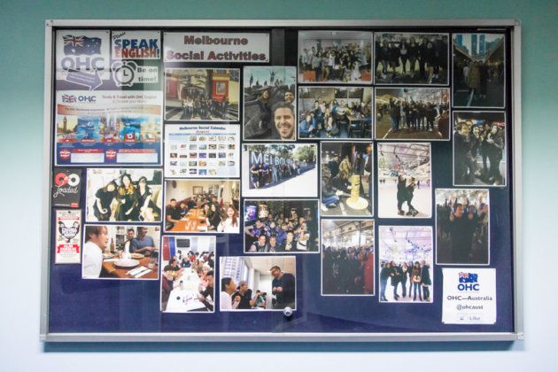 OHCメルボルン校の掲示板