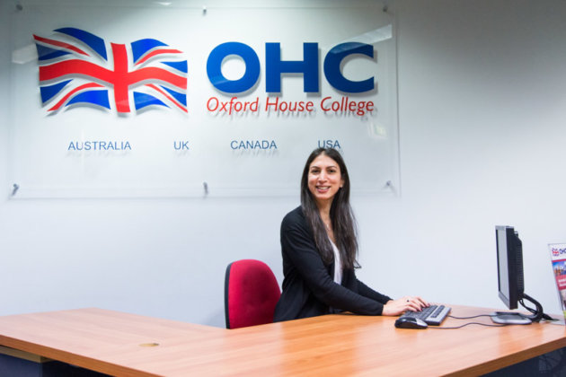 OHCメルボルン校の受付